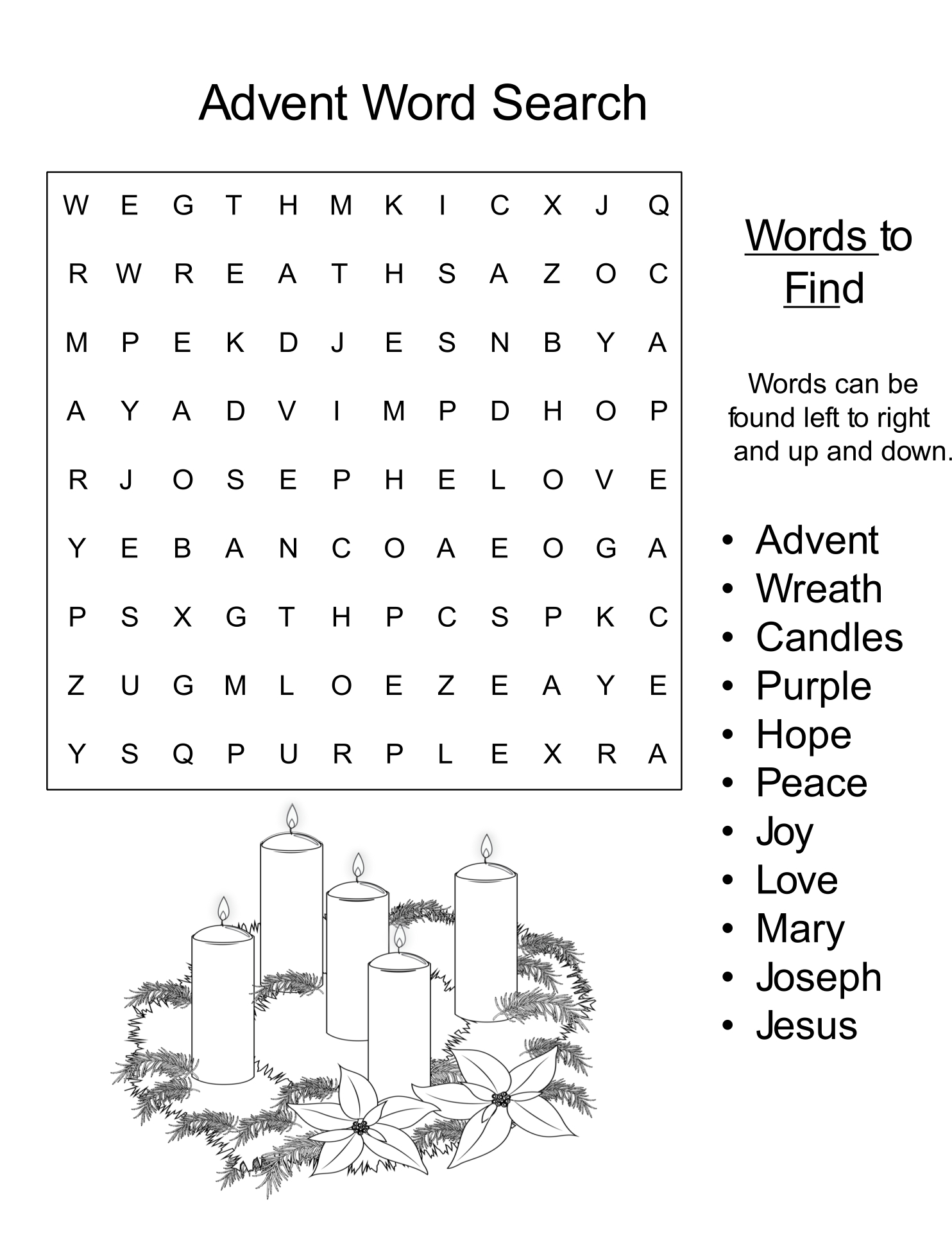 Printable Advent Activities
