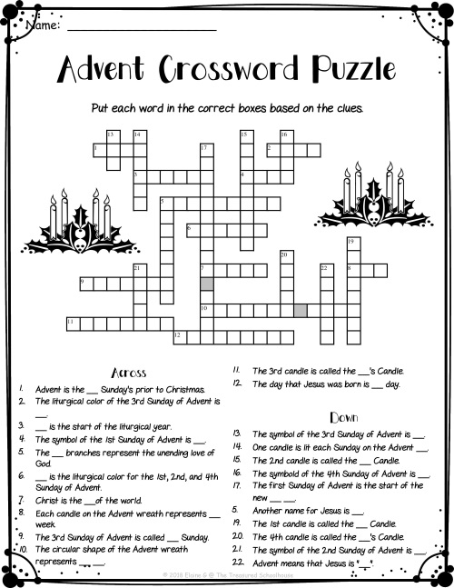 Printable Advent Activities