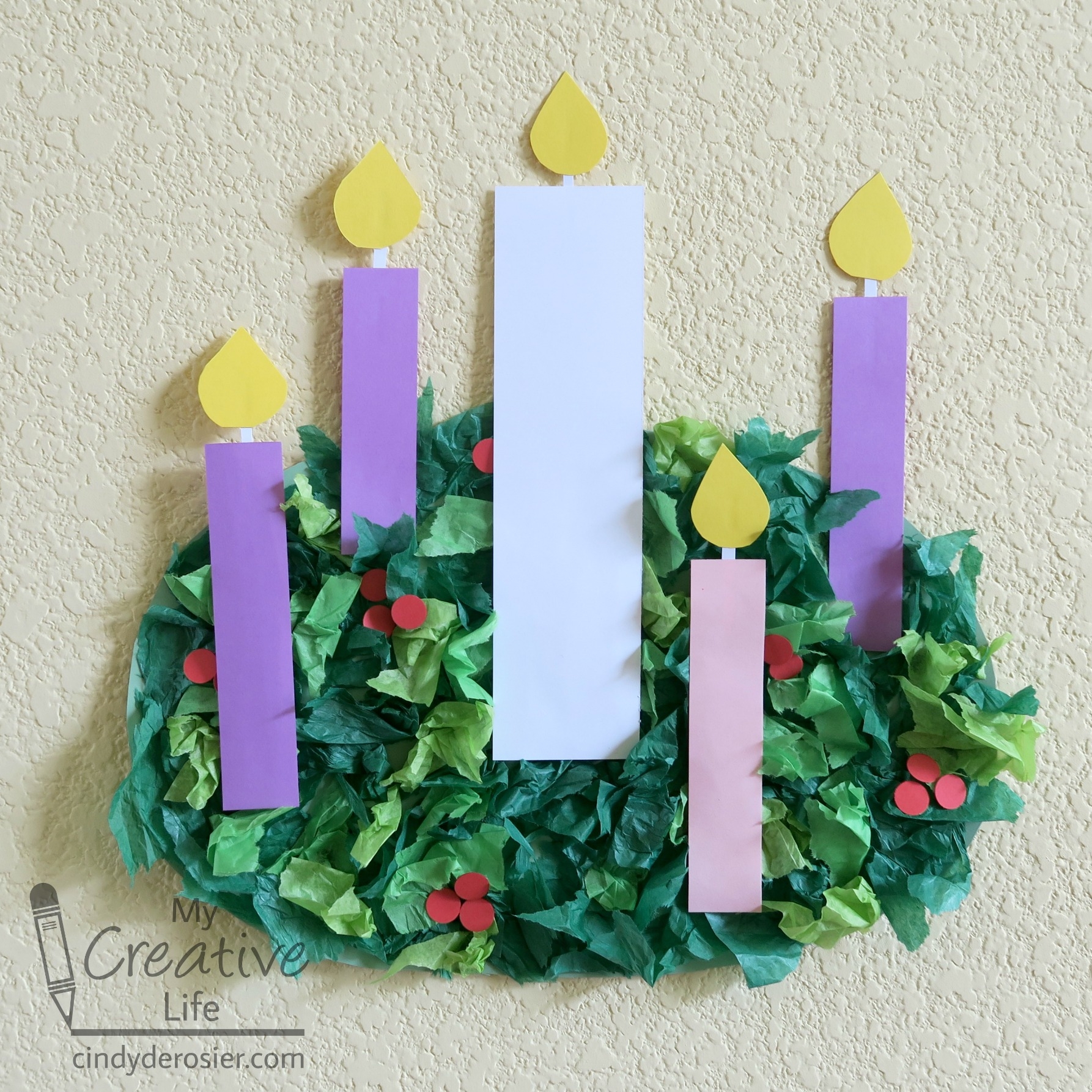 printable wreath craft
