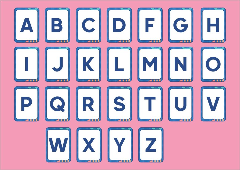 Printable Alphabet Cards Alphabet Printables Printable Alphabet My