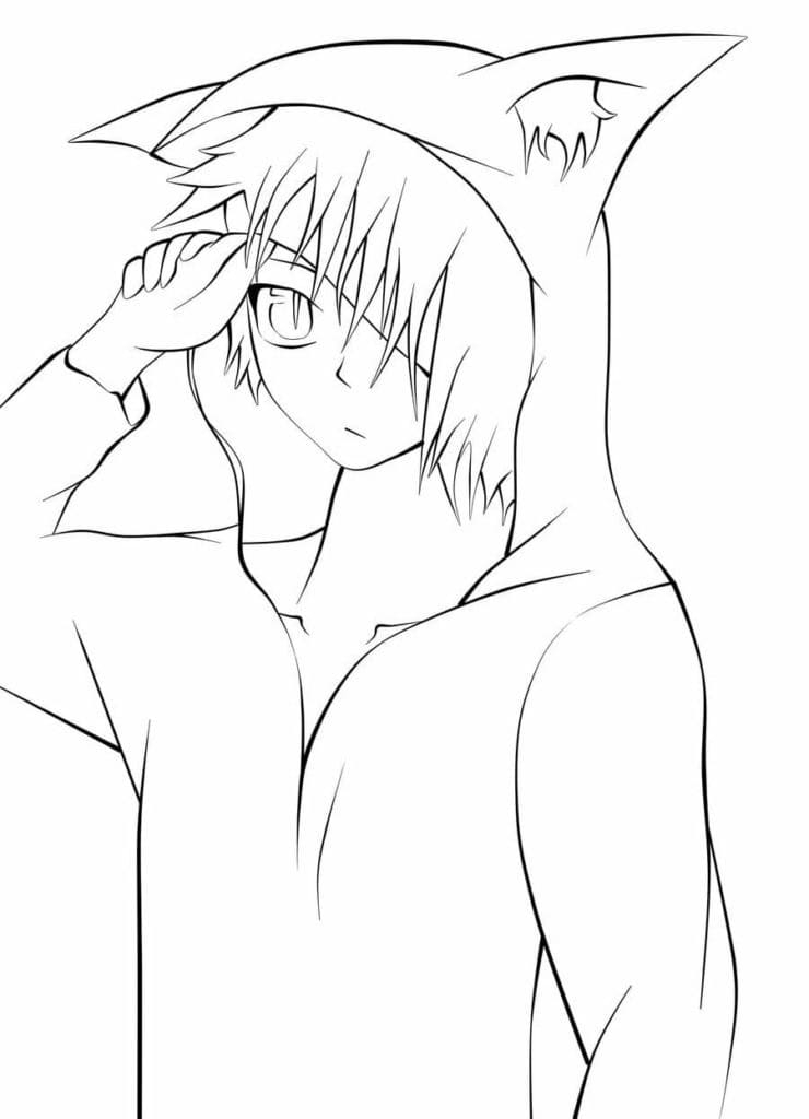 Printable Anime Boy Coloring Page Free Printable Coloring Pages For Kids