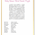 Printable Baby Shower Games Word Search Word Search Maker