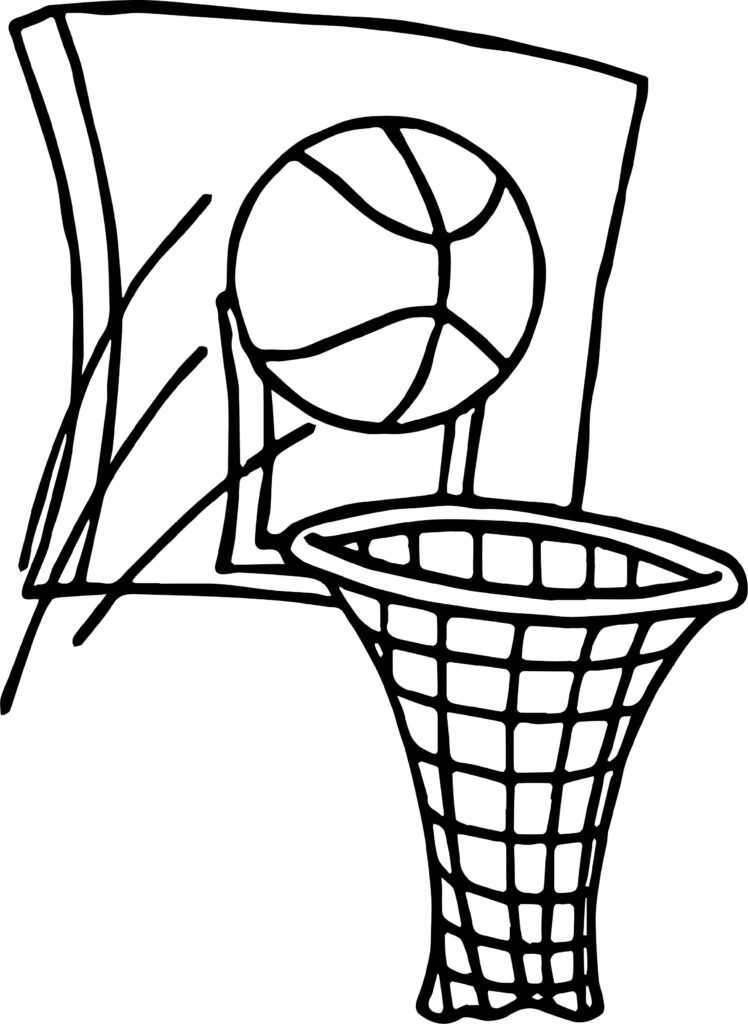 Printable Basketball Coloring Pages