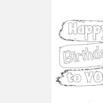 Printable Birthday Card Coloring Printable Calendars AT A GLANCE