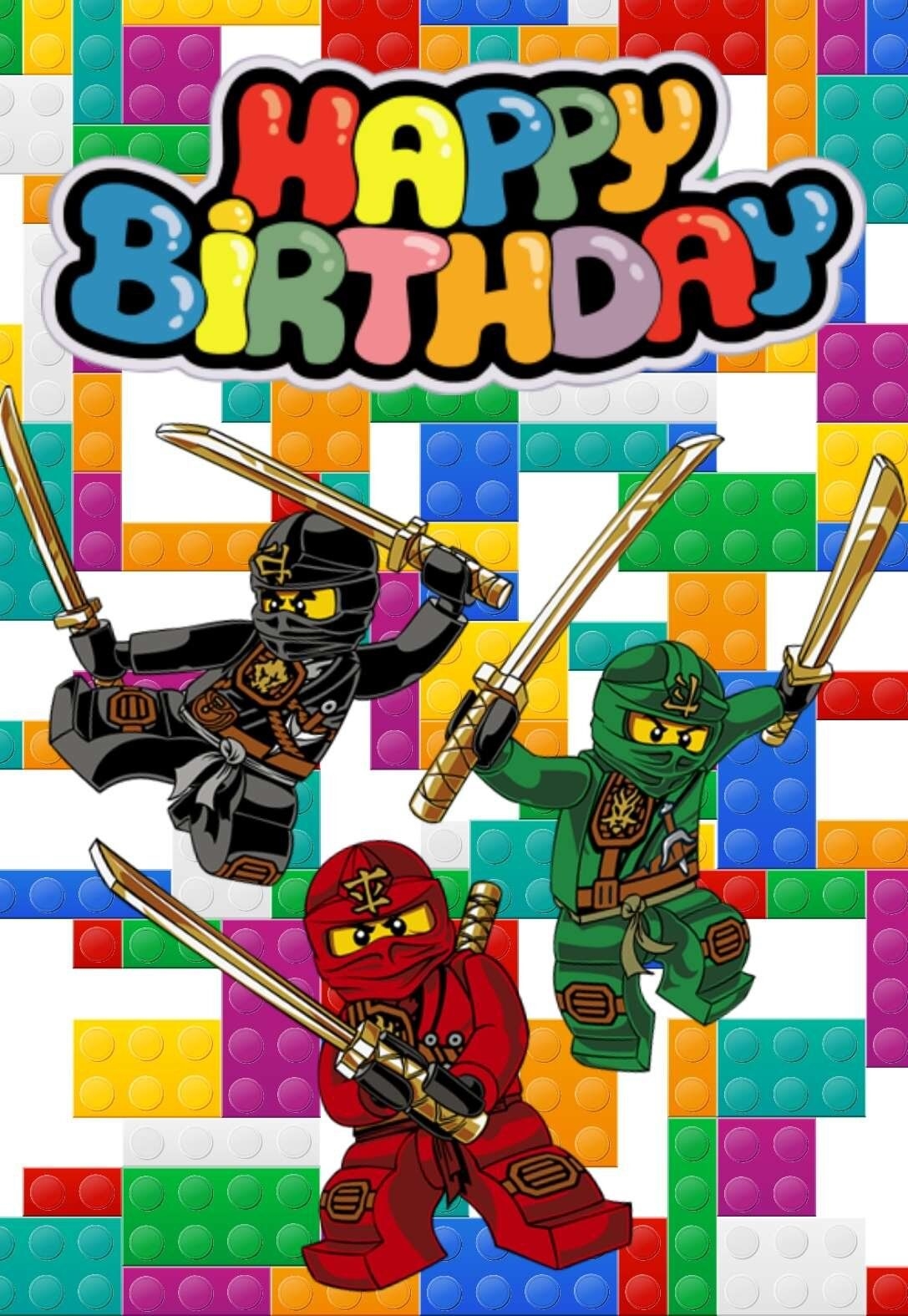 Printable Birthday Card Free Lego Nicole R Stanford