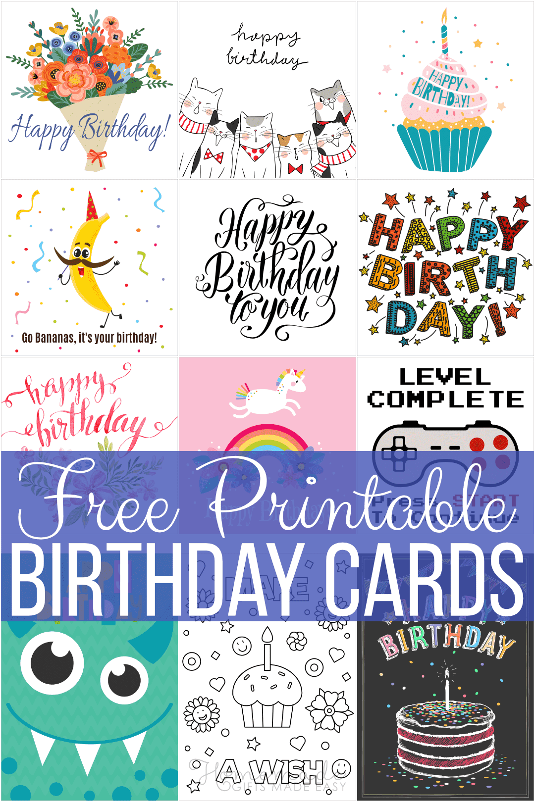Printable Birthday Cards Artofit