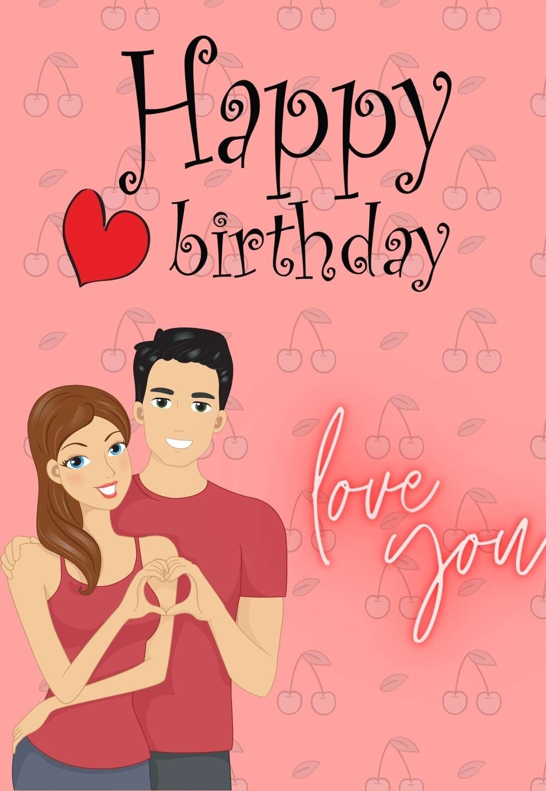 happy birthday to my husband printable cards
