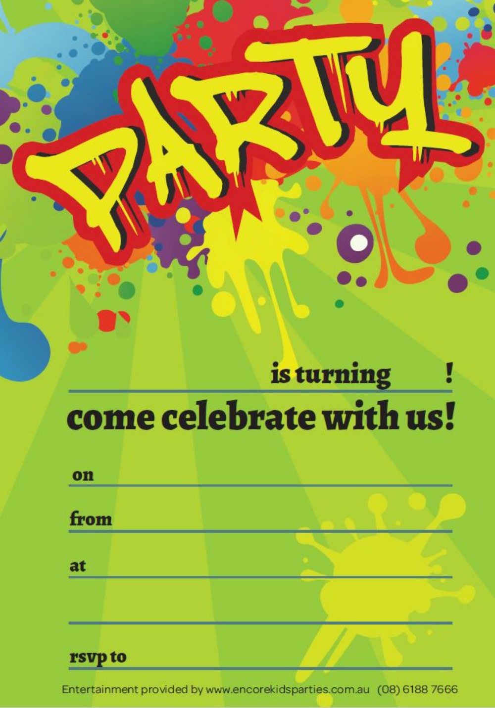 10th birthday invitations templates free