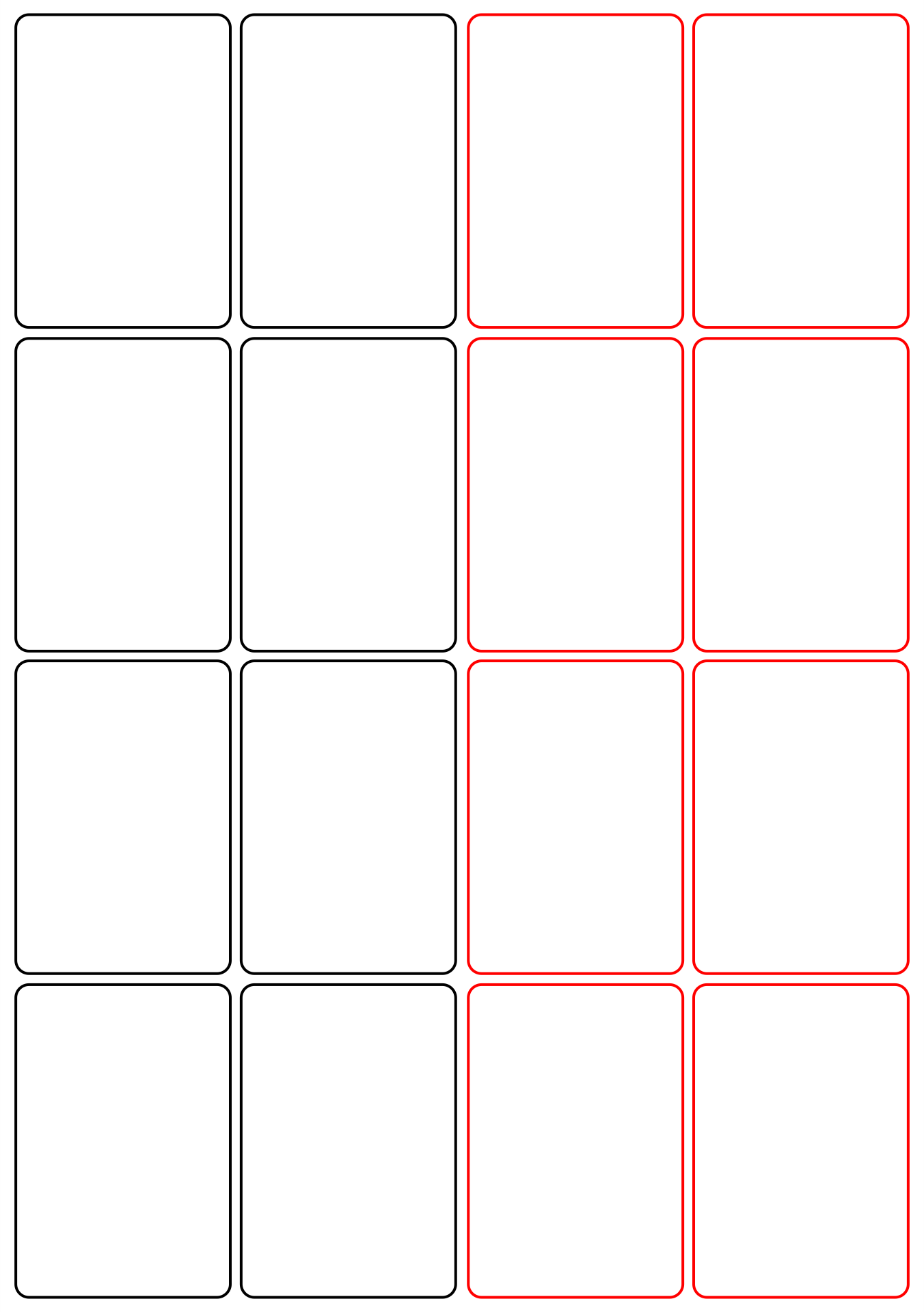 Printable Blank Playing Cards Template Printable Templates