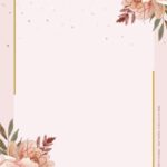 Printable Blank Rose Gold Invitation Template Free Printable