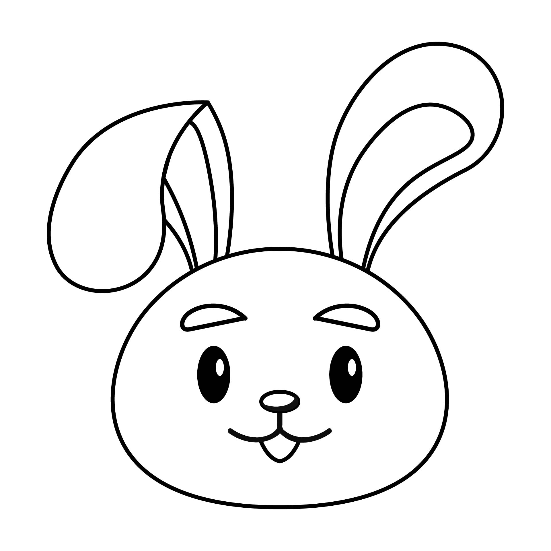 Printable Bunny Face Template Printable Free Templates