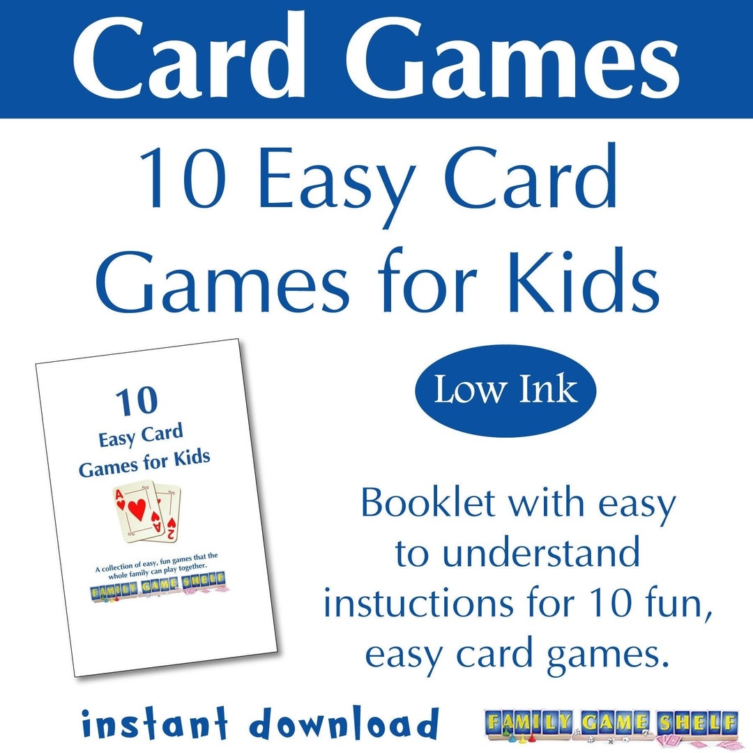 Printable Card Games Booklet Printable Card Games Rules Printable 