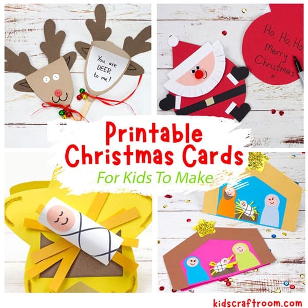 Printable Christmas Cards For Kids Kids Craft Room