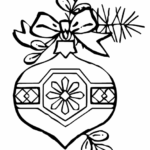 Printable Christmas Ornament Coloring Page Free Printable Coloring Pages