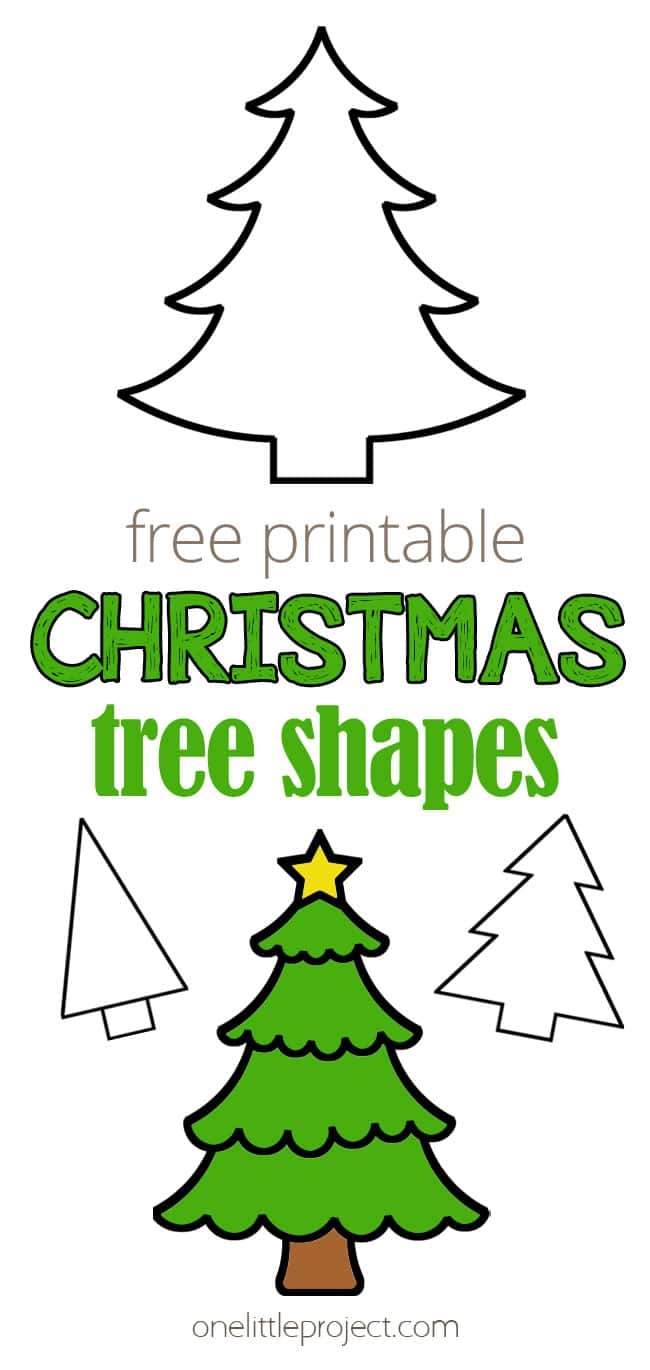 free xmas tree template printable