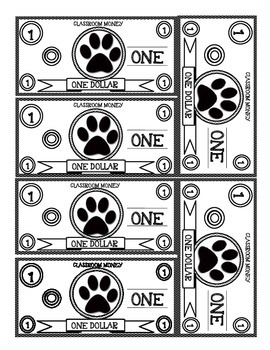 Printable Classroom Money Template By Chelsea Gentry TpT