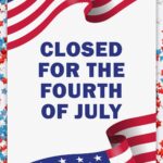 Printable closed for 4th of july sign template example 3 Mom Envy