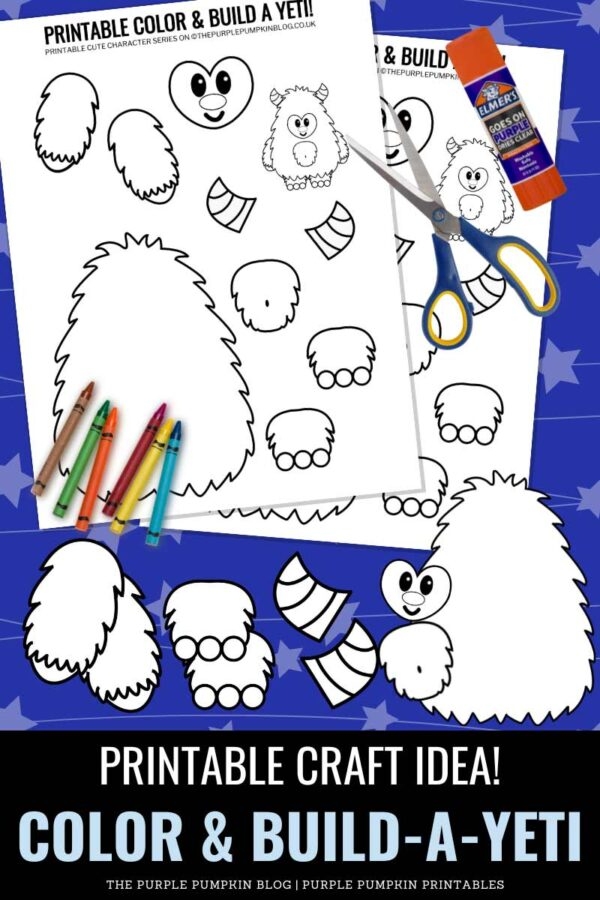 Printable Color Build A Yeti