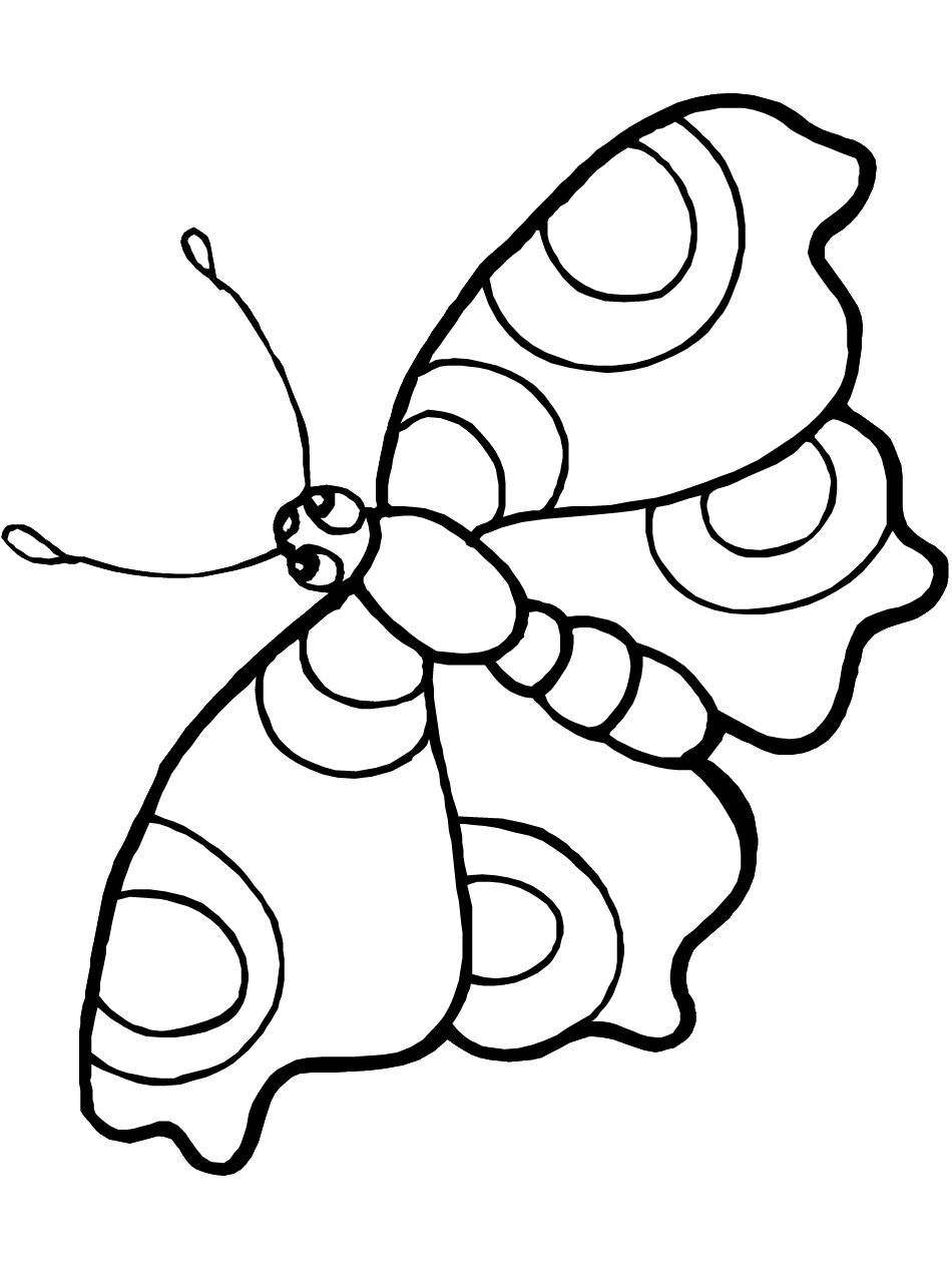 free printable butterfly color pages