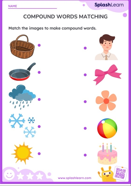 Printable Compound Words Worksheets Splashlearn Worksheets Library