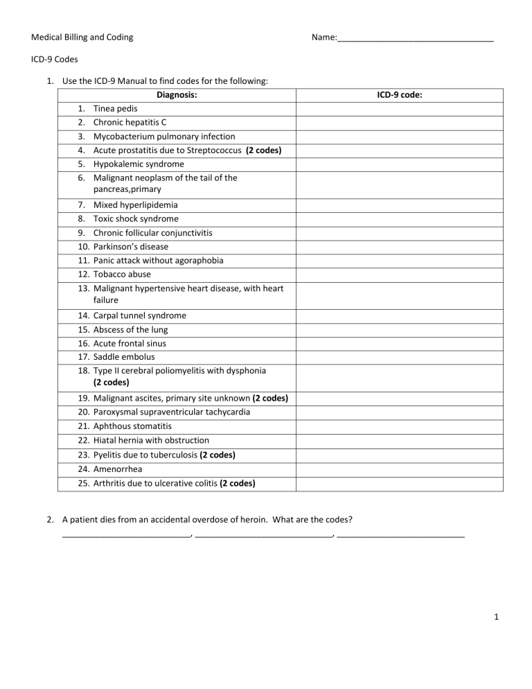 Printable CPT Coding Practice Worksheets 2023 GreenSense Billing 