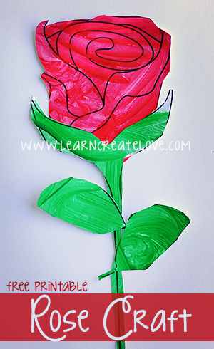 Printable Craft Rose