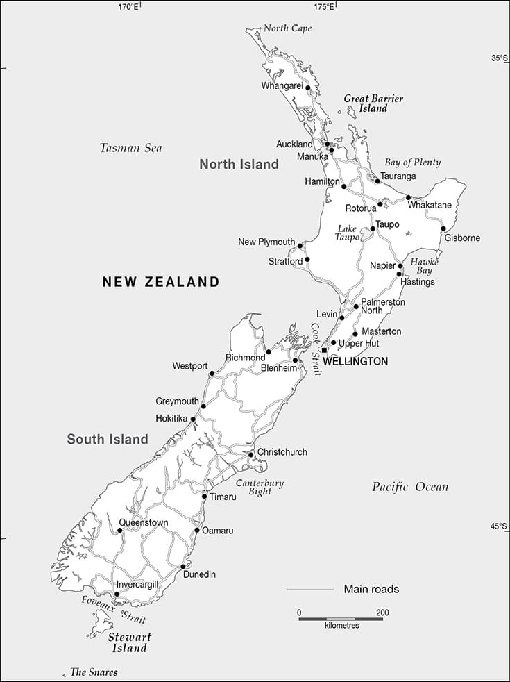 Printable Detailed Map Of New Zealand Free Download And Print For You 
