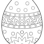 Printable Easter Egg Template And Colouring Page PDF Easter Coloring
