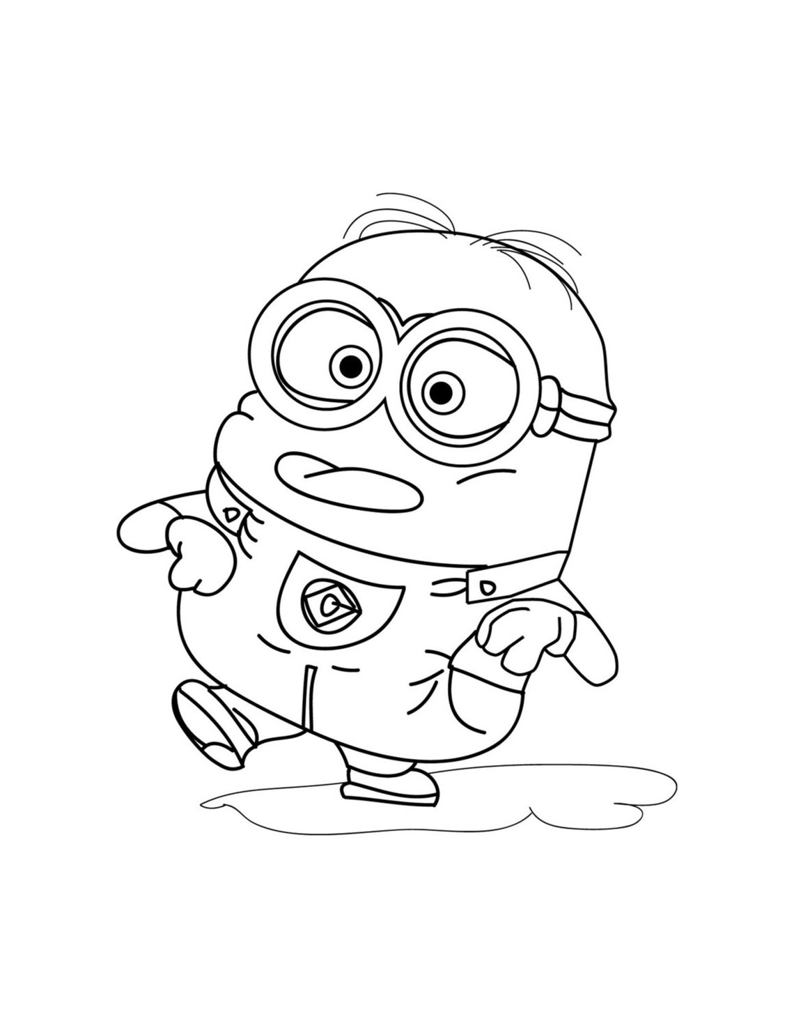 Printable Easy Minion Coloring Pages Petlord