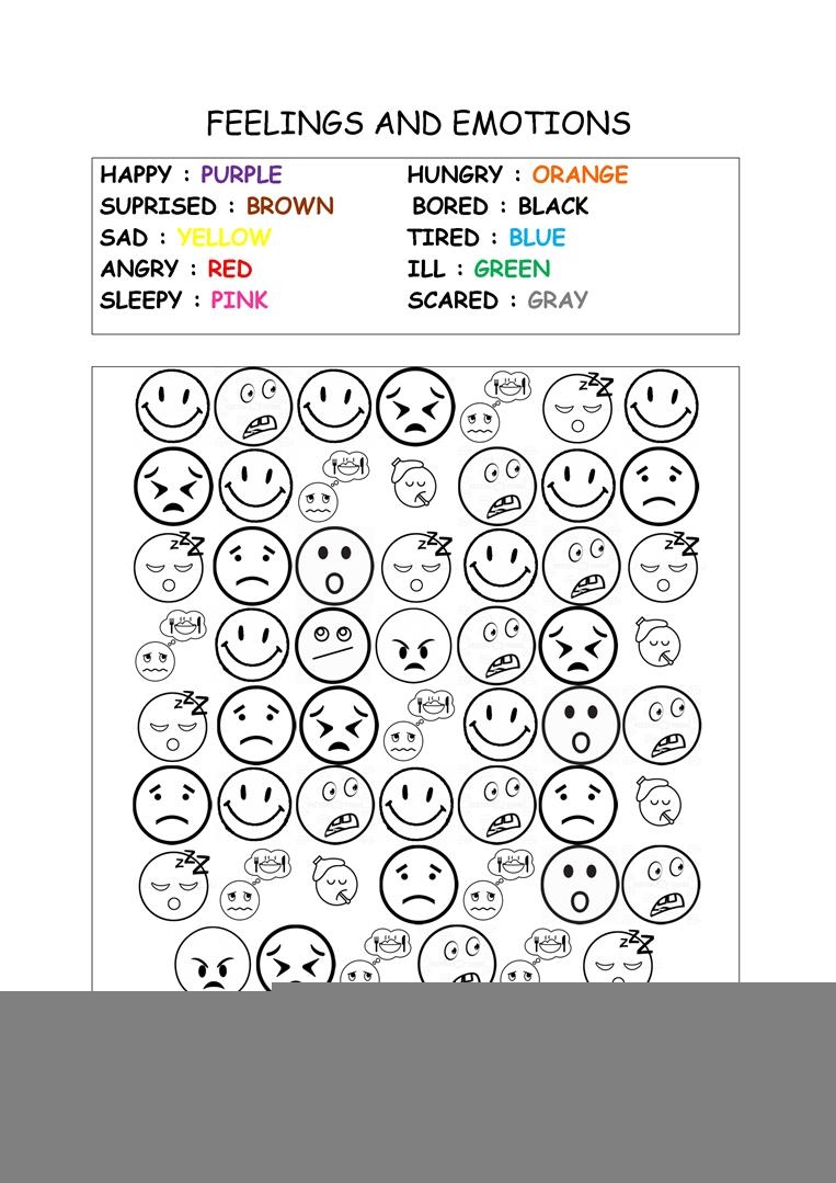 Printable Emotions Worksheet Printable Calendars AT A GLANCE