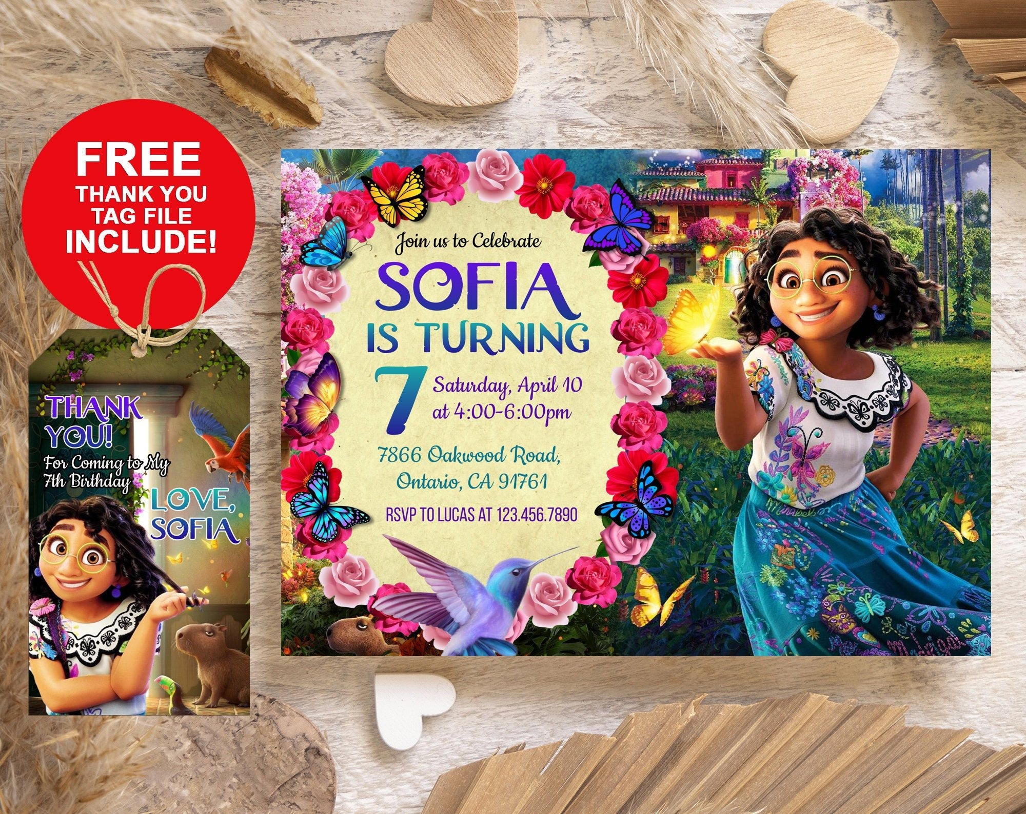 encanto invite template