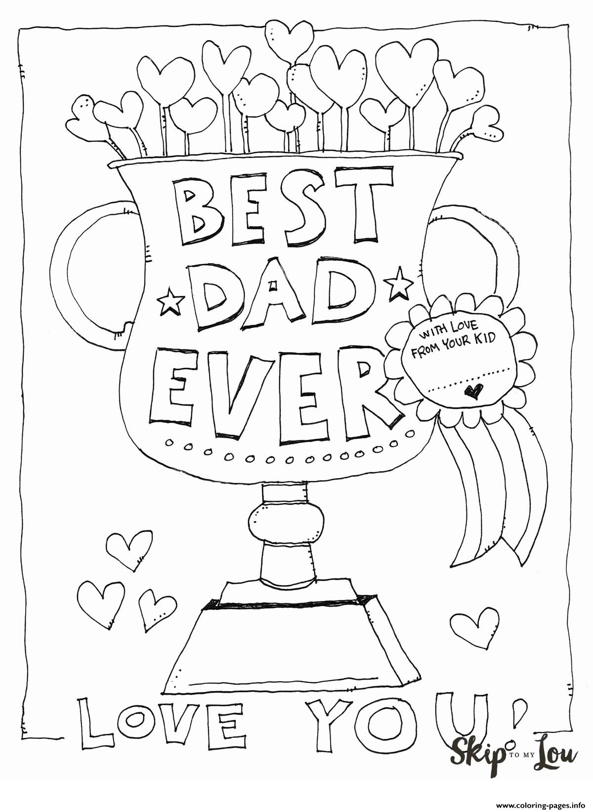 free printable father's day coloring pages