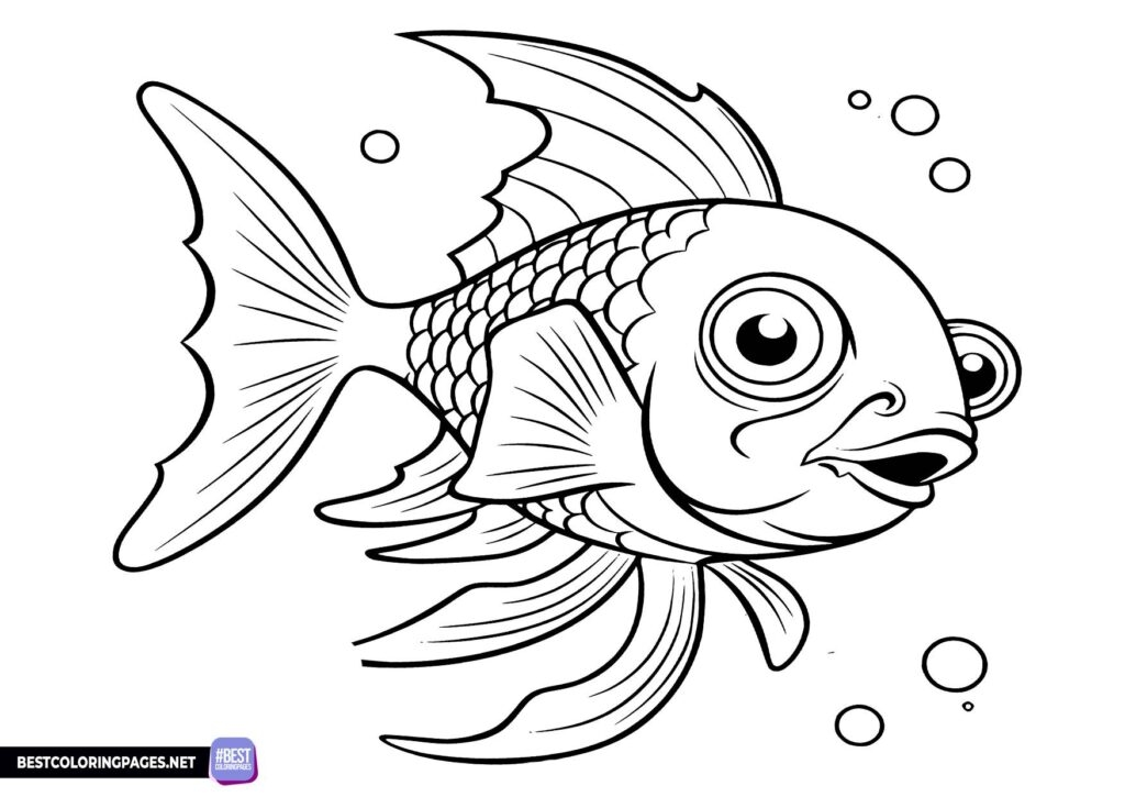 Printable Fish Coloring Book Page Free Printable Coloring Pages
