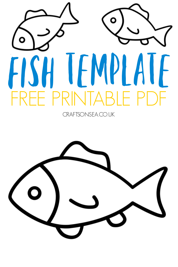 Printable Fish Template Templates Hexagon