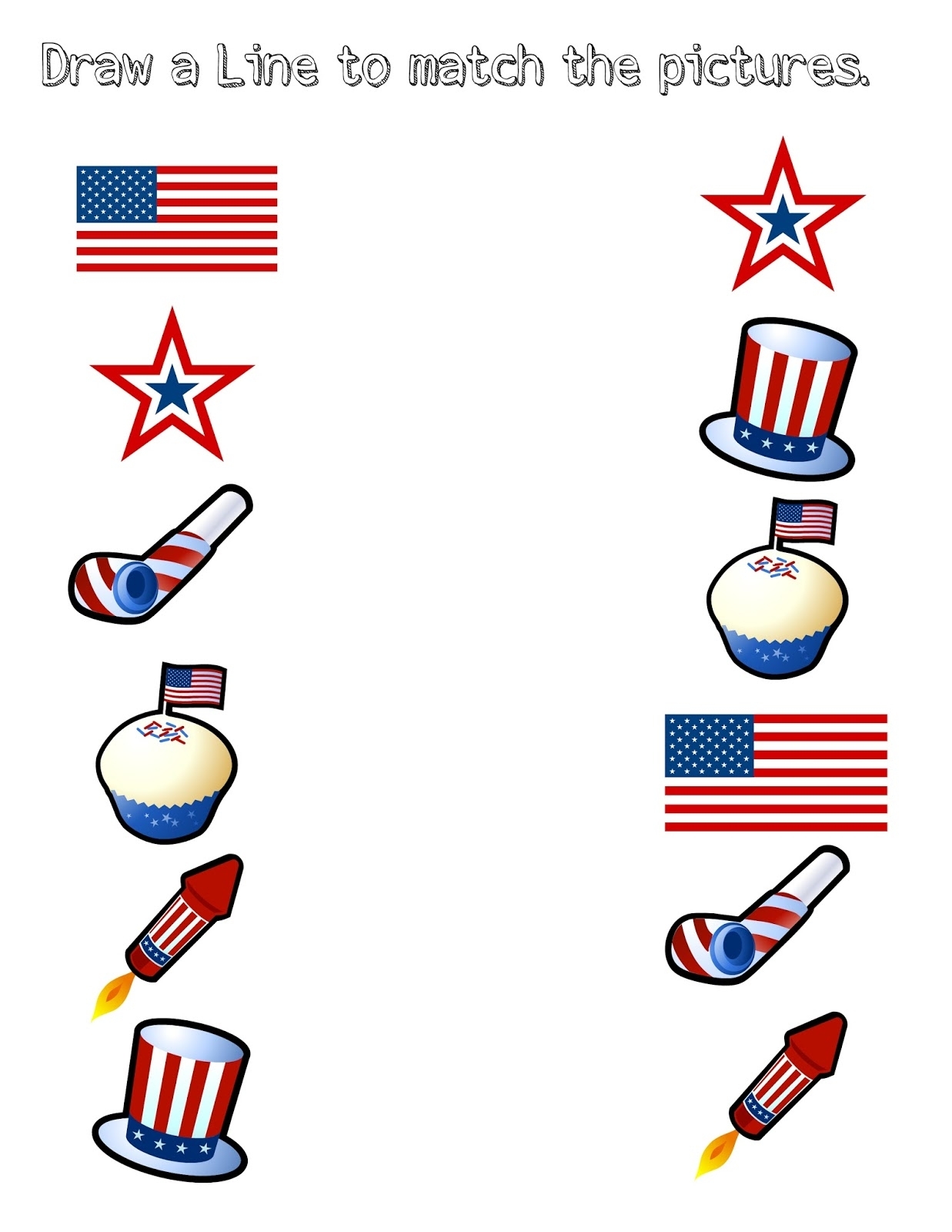 Printable Fourth Of July Worksheets For Preschool Printable Worksheets