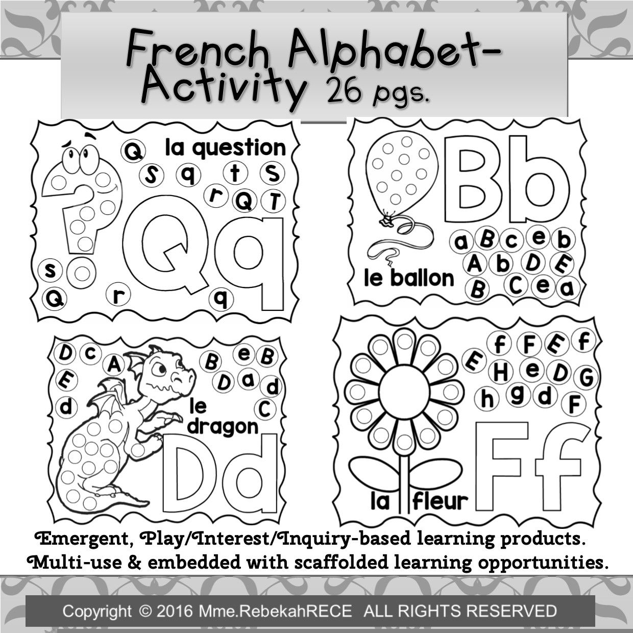 Printable French Alphabet