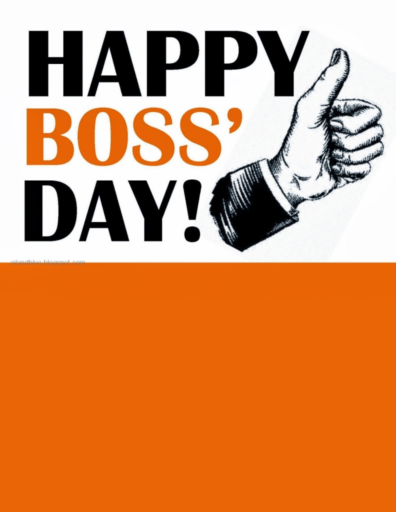 happy bosses day printable card