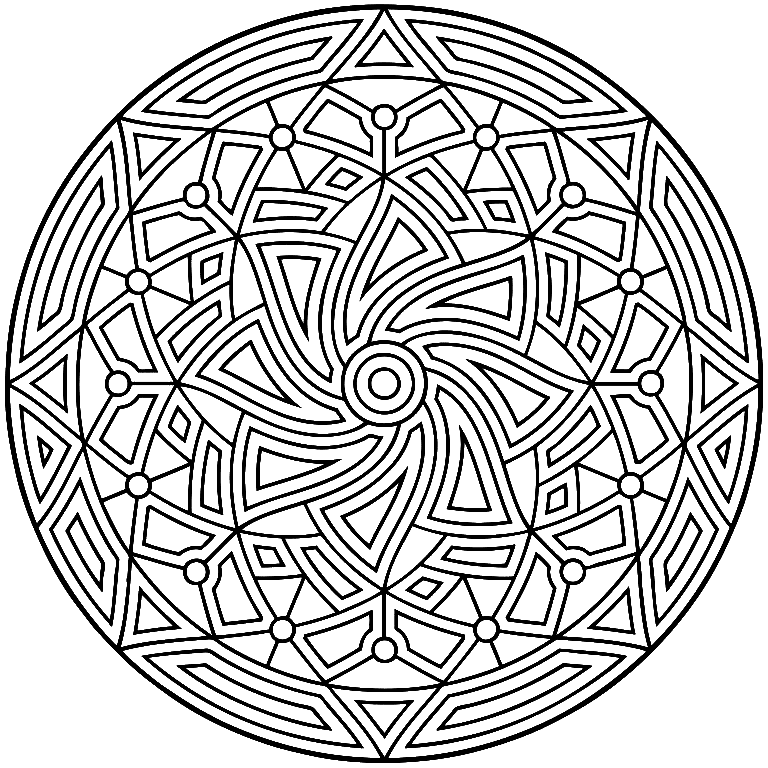 Geometric Coloring Pages