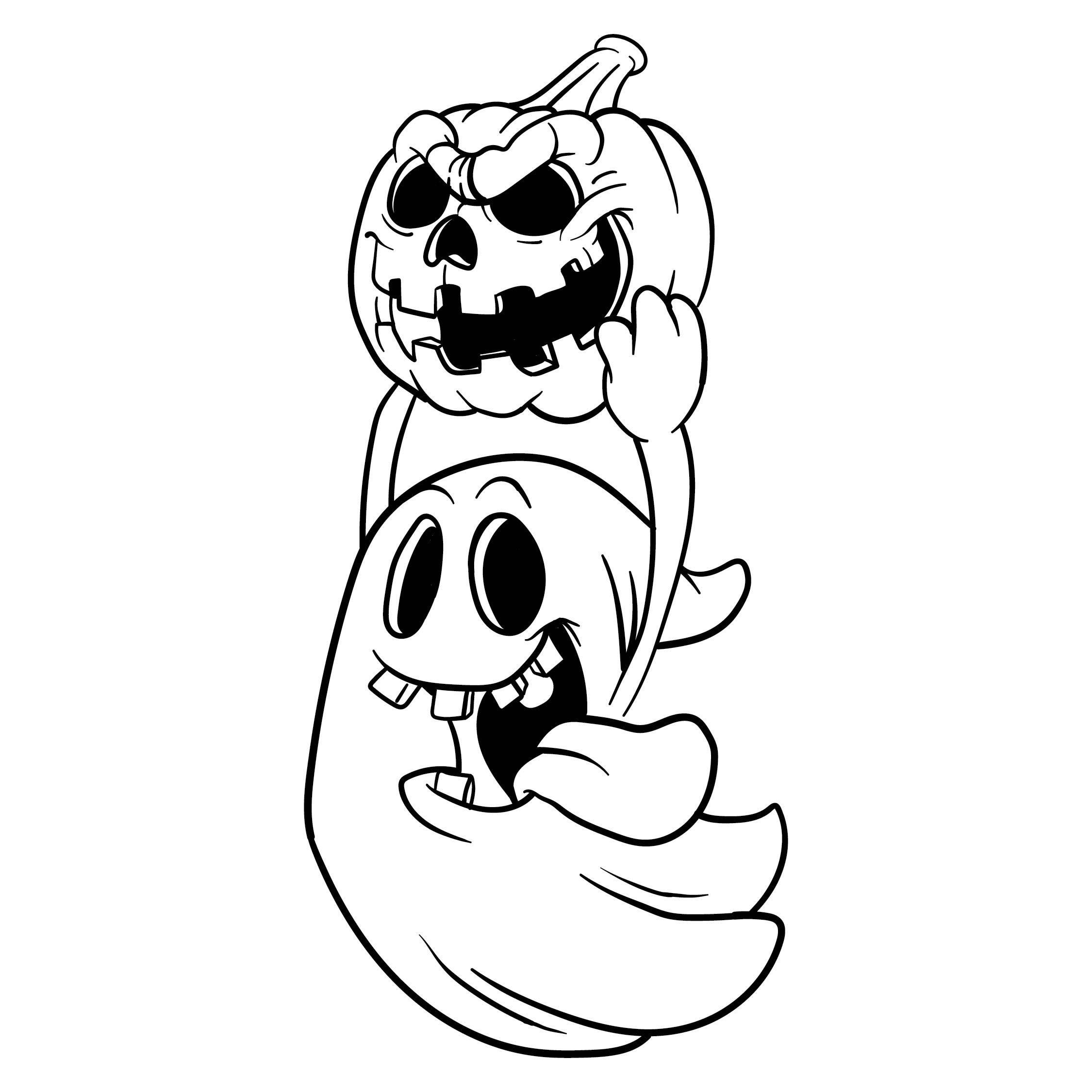 Printable Ghost Stencil
