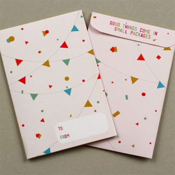 Printable Gift Card Envelope