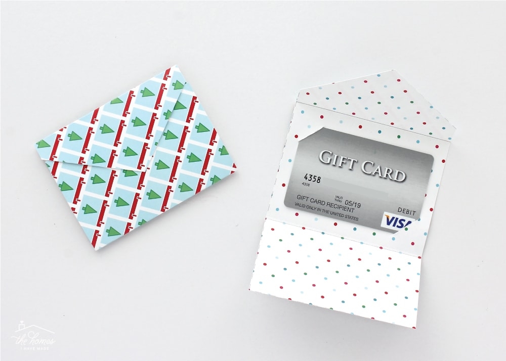 gift card holder printable template