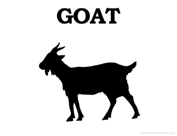 Printable Goat Silhouette Print Free Goat Silhouette