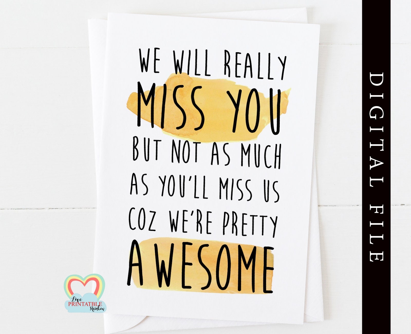 funny going away cards printable