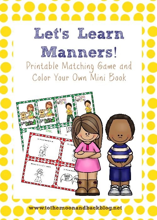 Printable Good Manners Flash Cards Jobs Talking Flashcards Topazbtowner