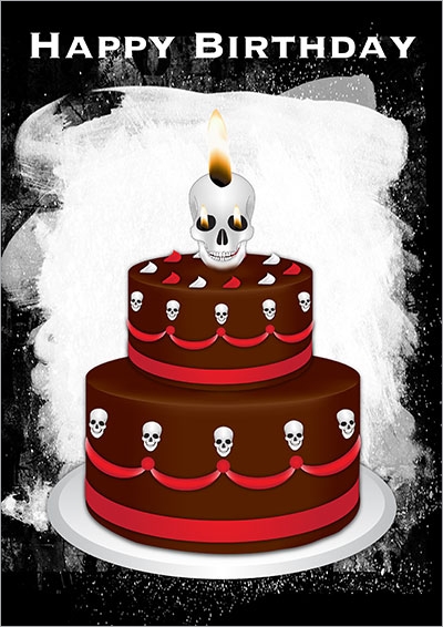 gothic birthday cards printable