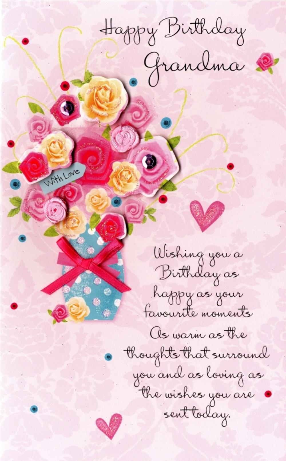 Printable Grandma Birthday Card