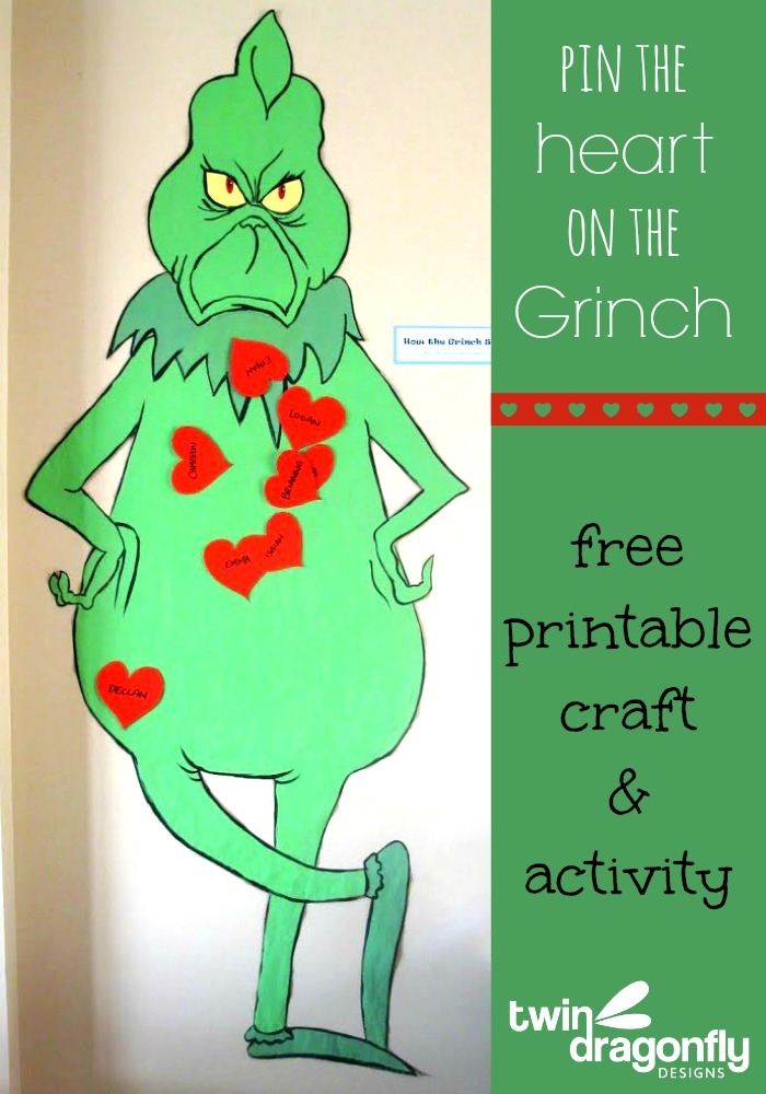 Printable Grinch Heart
