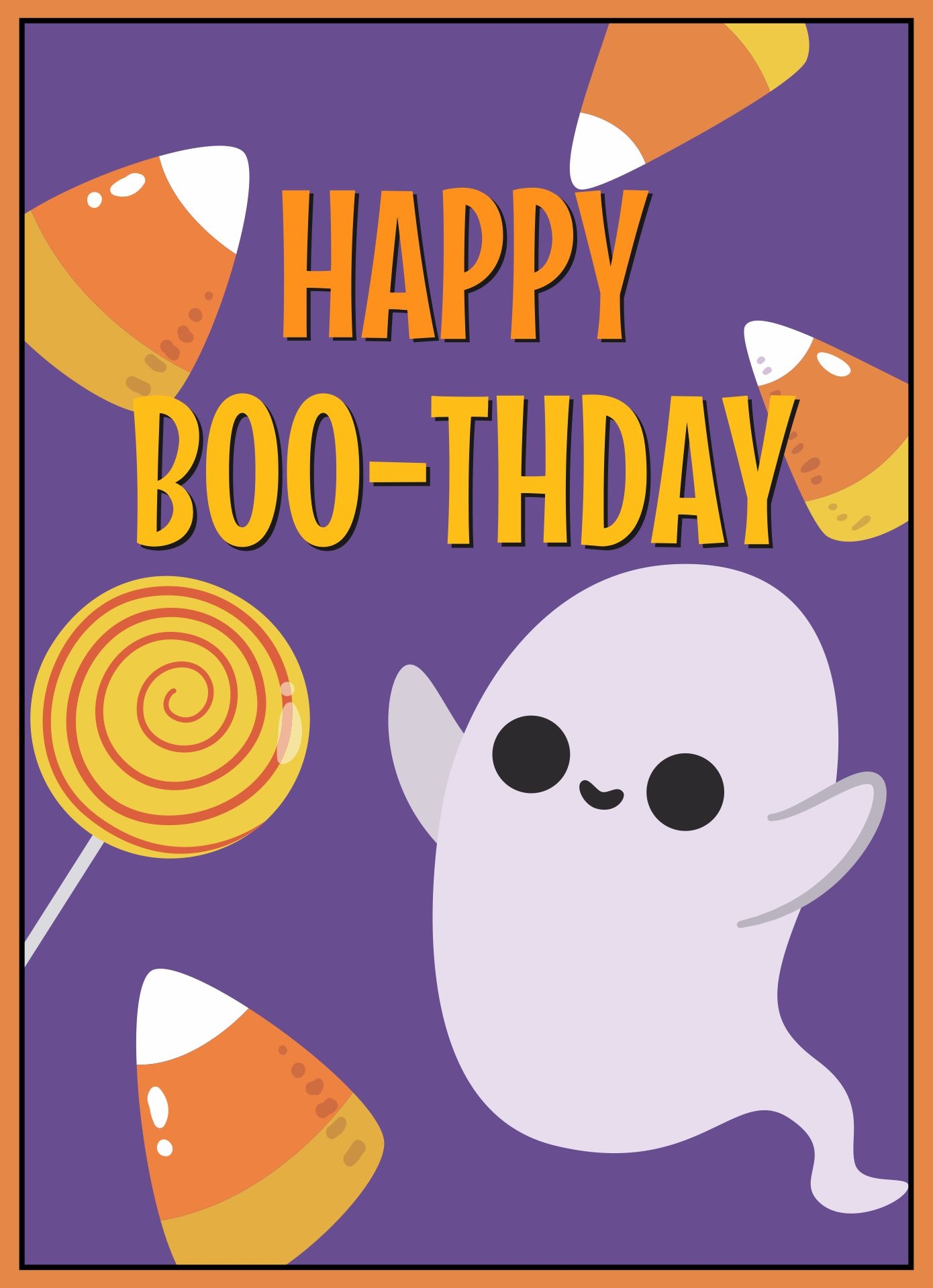 halloween birthday card printable free