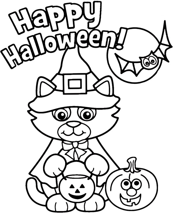 free printable halloween coloring page
