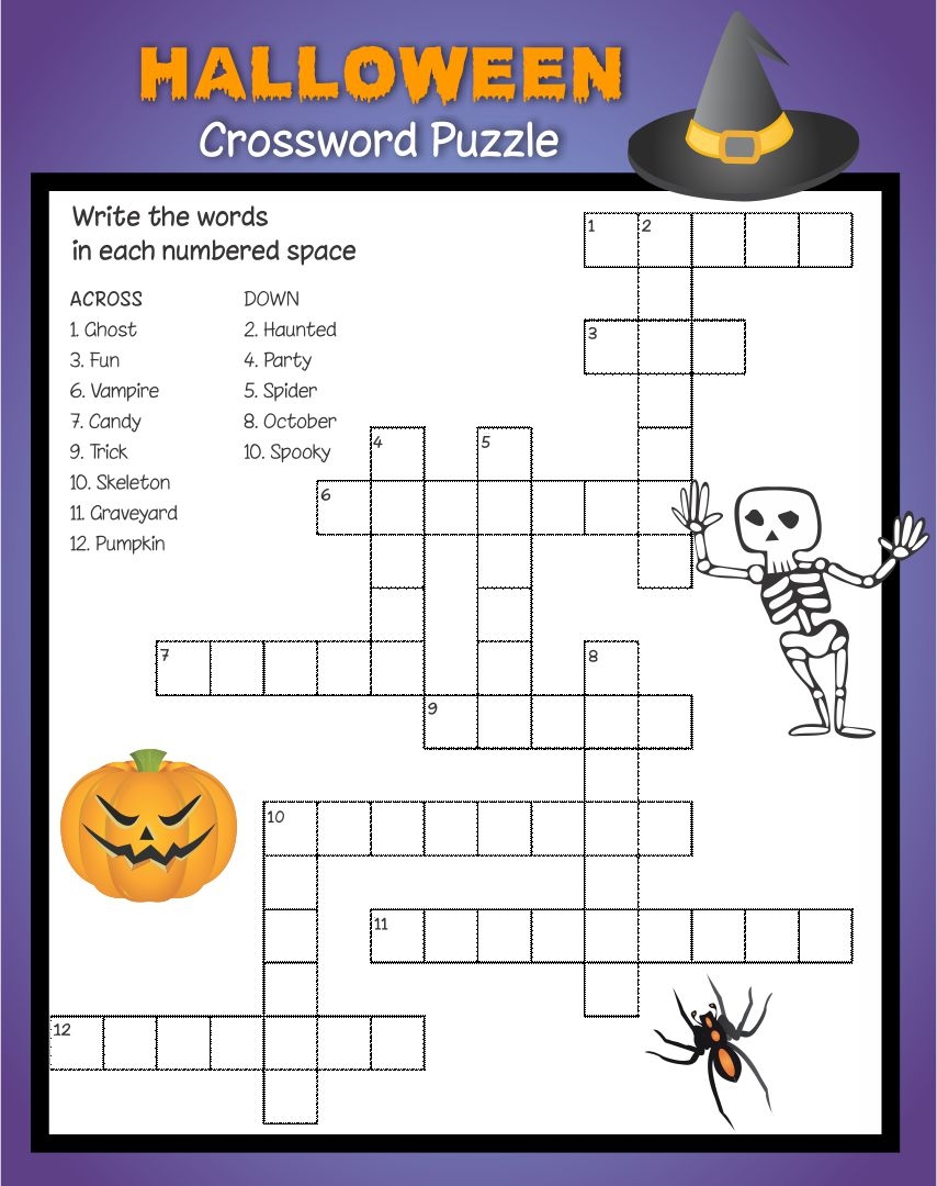 Printable Halloween Crossword